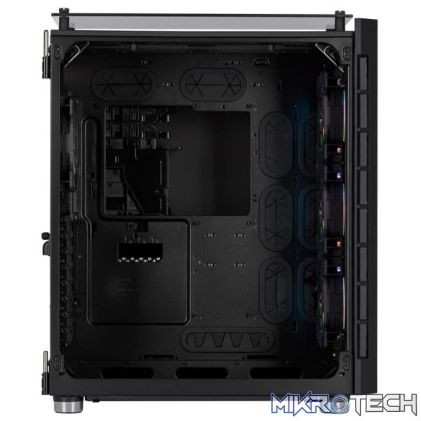 Corsair Crystal Series 680X Black RGB E-ATX Chassis with Tempered Glass Side Panel - Image 2